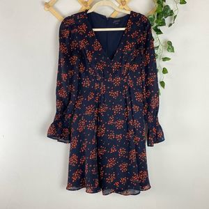 ANN TAYLOR | Bouquet Smocked Cuff Dress Size 2 EUC S590
